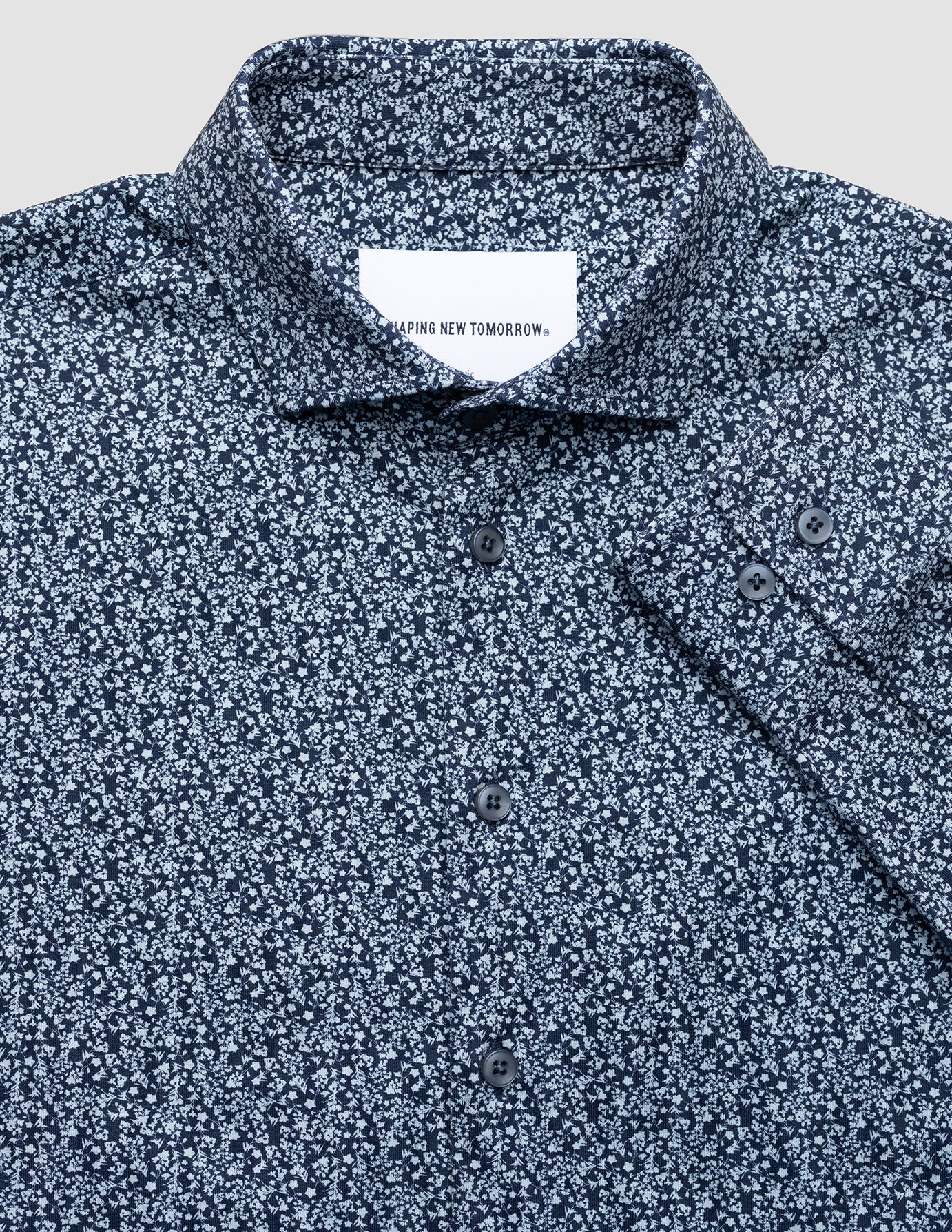 Classic Shirt Floral Allover Navy Regular